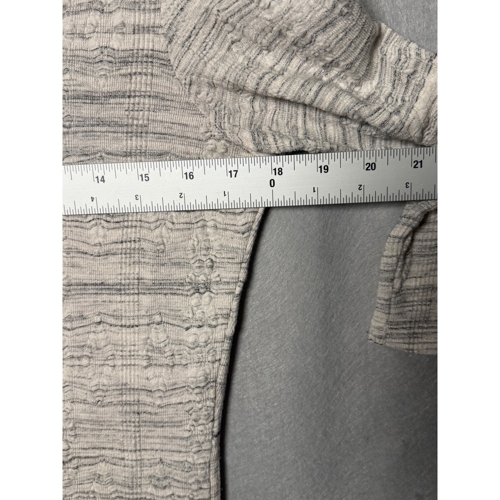 Anthropologie Saturday Sunday Cowl Neck Dress Grey Space Dye Knit 3/4 Sleeve S - Picture 4 of 6